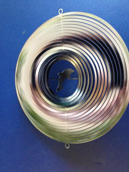 Windspiel Delphin mittel mit 2 Oesen